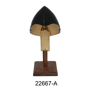 Casco de armadura Nasal Norman de alta calidad con casco de armadura Medieval con incrustaciones de latón y Color negro para decoración del hogar - Product Image 2