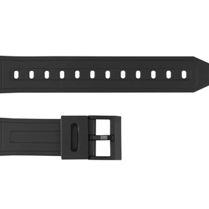 Unisex 7173 Soft Sports Smartwatch Band Pulsera 20mm Resistente al agua Negro Transpirable Correa de goma Bandas deportivas ajustables - Product Image 1