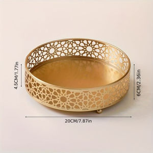 Platos de metal para comida, decoración de mesa en forma de Luna, dátiles y platos para servir galletas, Bandejas para servir postres al por mayor a buen precio - Product Image 3