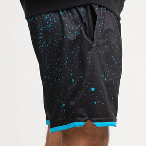 กางเกงขาสั้นตาข่ายบาสเก็ตบอลแบบปรับแต่งได้สำหรับเล่นกีฬาฤดูร้อนสไตล์สตรีท - Product Image 4