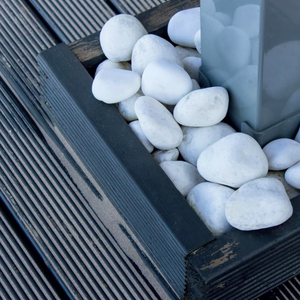 Trắng Carrara đá tự nhiên 25/40 cobbles & sỏi cho trang trí sân vườn thảm hoa & chậu 25 kg định dạng gói 1 - Product Image 5