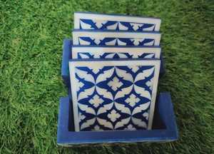 ชุดถาดรองกระดูกไม้แกะสลัก4ชิ้นโลโก้ปรับแต่งได้สำหรับชากาแฟหรือโต๊ะ - Product Image 4