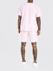 Conjunto Deportivo de Dos Piezas para Hombre, Estilo Urbano, Personalizado, de Verano, de Algodón, con Camiseta de Manga Corta y Pantalones Cortos - Product Image 2