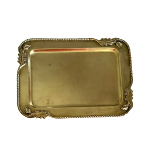 <b>Table</b> Ware Brass serving <b>Tray</b> Standard Quality gold polished Brass Serving <b>Tray</b> Top Style for Food Serving <b>Tray</b> Top Selling - Product Image 6