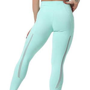 Mallas súper cómodas de cintura alta para mujer, mallas con glúteos, patrón sólido, ropa activa, pantalones para correr, diseño personalizable en oferta - Product Image 4