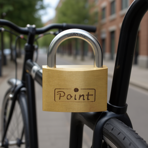 Cylinder Bicycle <b>Padlock</b> 500 30 mm Brass Keyed Differently 30 mm Lock Body Width - Product Image 3