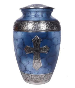 Urne funéraire en métal de style américain de qualité supérieure pour garder les cendres humaines - Product Image 2