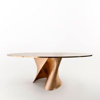 Métal Aluminium Laiton Décoratif Antique Meilleure Vente Table Basse Conception En Forme D'arbre Table D'appoint Lit Vivant