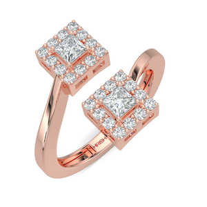 Princess Edge <b>Diamond</b> <b>Ring</b>-Elegant and Luxurious Jewelry - Product Image 1