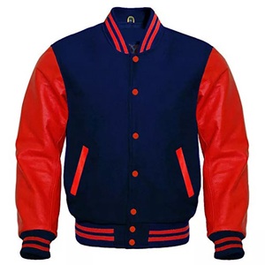 Chaquetas Varsity Letterman de Corte Regular para Hombre, Chaqueta Bomber Casual de Béisbol con Cuello Alto, Nuevo Diseño RATA-International, Impermeable - Product Image 1