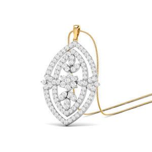 จี้เพชรทางศาสนาของ Isleen พร้อมโซ่ร้อยเชือกหินโมอิสซานไนต์สำหรับงานแต่งงาน - Product Image 1