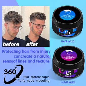 Assurance qualité Salon de coiffure Matt Hair Clay Spider Wax pour hommes Tous types de cheveux Forte tenue Gel de tressage Hair Clay - Product Image 4