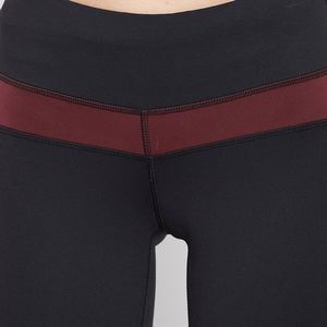 Legging de sport pour femme de haute qualité, tricoté, respirant, taille haute, longueur genou, avec fibre de bambou, en vente en ligne - Product Image 3