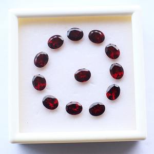 Alta calidad 6x8 Natural Mozambique rojo granate joyería personalizada corte ovalado facetado piedra preciosa suelta de proveedor de confianza - Product Image 4