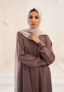 Ensemble de 2 robes musulmanes en satin, Abaya Dubaï, Eid, Arabie Saoudite, Turquie, Islam, Hijab, robe pour femmes, robe tendance 2026 - Product Image 5