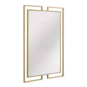 Espejo de pared de hierro moderno de lujo, Marco De Oro rectangular, espejo de pared decorativo, gran oferta, hoteles, espejo de Metal indio, sala de estar - Product Image 2