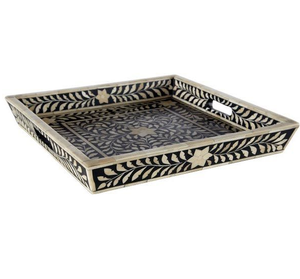 Beau plateau de service en incrustation d'os robuste pour la décoration intérieure de fête de mariage et l'idée de cadeau du fournisseur indien - Product Image 5