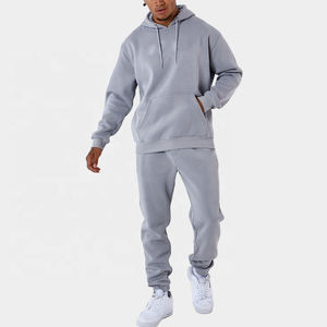 Chándal Unisex Personalizado de Algodón 100% con Hombros Caídos, Color Sólido, Dobladillo y Puños Acordonados, Lavado Ácido, Estampado Informal - Product Image 1