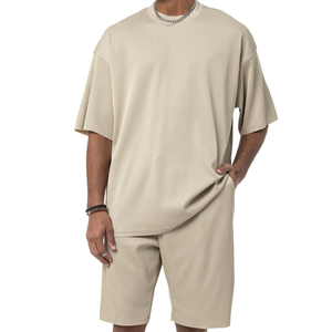 Nouvel ensemble automne 2026 : T-shirt et short imprimés style American Super Street, respirant, décontracté, hip-hop pour homme - Product Image 6