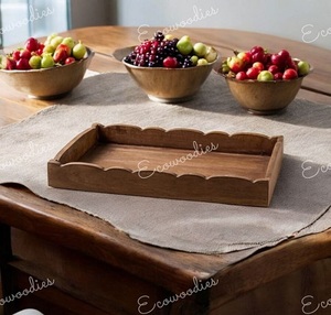 ถาดไม้ไผ่ธรรมชาติสำหรับห้องครัวบ้านถาดไม้ธรรมชาติ - Product Image 4