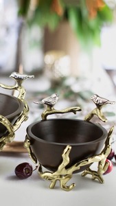 Bol en bois et support en métal pour la maison jardin ferme maison chambre d'amis cuisine et autres - Product Image 6