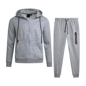 Conjunto Deportivo Moderno para Hombre de 2 Piezas con Sudadera con Capucha y Cremallera y Pantalones Deportivos Suaves para Correr, Trotar, Entrenar y Hacer Ejercicio - Product Image 3