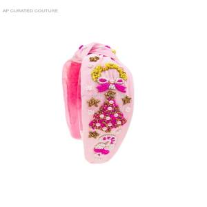 Funky Cartoon Randomized Seed Beaded <b>Headbands</b> Indian Seeds Beaded Hand Embellished Mickey Top Knotted Hair Accessory <b>Headbands</b> - Product Image 4