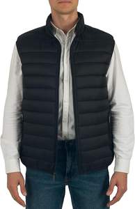 Chaleco acolchado para hombre, paquete alternativo resistente al agua, prendas de vestir exteriores, bolsillos con cremallera, capa cálida y versátil - Product Image 5