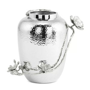 Vase à fleurs créatif en acier inoxydable avec décor de branche de feuille d'or Plateau de table élégant en métal poli pour la décoration de la maison et de l'événement - Product Image 5