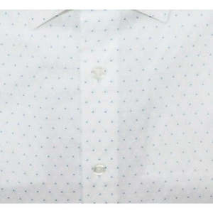 Camicia Casual Slim Fit da Uomo Alfani, Stampa Triangolare, Tessuto Popeline Antipiega, Stile Ufficio ODM in Bianco, Taglie 14-32-33 - Product Image 3