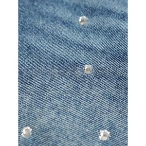 Paola Riboni <b>Denim</b> Skirt Women's A-Line High Waist Washed Blue Summer Fashion <b>Stretch</b> Skinny Mini Skirt - Product Image 5