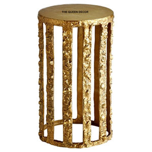 <b>Tree</b> Branch Aluminum Metal Unique Design Gold Plated <b>Glass</b> Top Classic Furniture Table for Home Side Table - Product Image 5