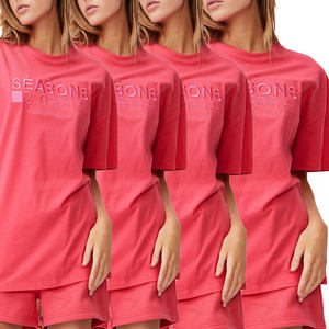 Camiseta extragrande de alta calidad para mujer, Camiseta con estampado personalizado de logotipo de talla grande, estilo informal de ocio, diseño sencillo en blanco para el verano - Product Image 6