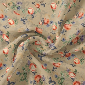 Sophisticated Georgette Print <b>Fabric</b> with Elegant Woven and Jacquard Patterns <b>for</b> High-Fashion Dresses, Outfits, and Suits - Product Image 6