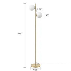 Para Amazon, superventas, lámparas de pie LED nórdicas, diseño Premium con base de metal de lujo y 60 bombillas halógenas modernas personalizadas 50000 - Product Image 4