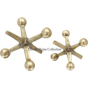 Objeto de vajilla hecho a mano pulido brillante de Color dorado nuevo con escultura de aspecto elegante de diseñador de forma cuadrada con Base de mármol de Color blanco - Product Image 3