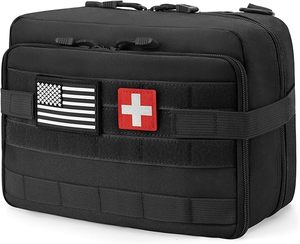 Wholesale Tactical Medical First Aid <b>Pouch</b> Nylon Waterproof Zipper Bag Molle <b>Belt</b> Pattern Colorful for Outdoor Travel Daily Use - Product Image 1