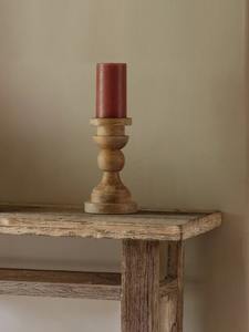 Porte-bougie en bois de mangue, porte-bougie en bois - Product Image 5