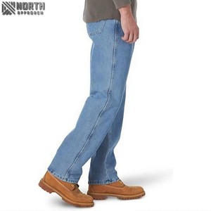 กางเกงยีนส์ฮิปฮอปสำหรับผู้ชายกางเกงยีนส์ผ้าเดนิมแบบ100% ผ้าคอตตอนทรงตรงแบบแฟชั่นขาดติดโลโก้ตามสั่งแนวสตรีทของ2025 - Product Image 2