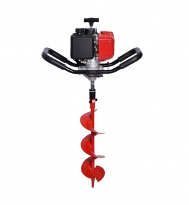 Taladro de tierra profesional a gasolina de 36 cc – Perforadora de postes de la serie Elite para dos personas – Perforadora industrial de alto torque para cercas - Product Image 1