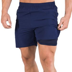 Short de sport décontracté pour hommes pantalon en maille de soie glacée à séchage rapide avec cordon de serrage coupe ample tissu léger pour les vêtements de sport quotidiens - Product Image 1
