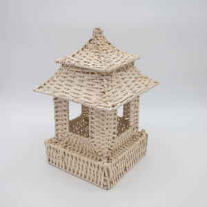 Vente en gros de lanterne de pagode en rotin bohème unique décoration de table pour mariage et noël du Vietnam - Product Image 2