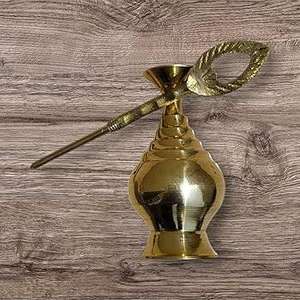 Porte-kohl en laiton pur arabe, Surma Dani, cadeau islamique, organisateur de maquillage pour poudre d'eye-liner arabe, décoration, recherche améliorée sur les moteurs de recherche - Product Image 1