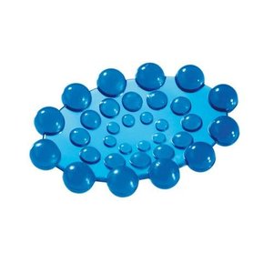 2004 P100 Gedy Porte-savon autoportant Transparent Bleu 12.7x8.7x1.6cm Collection Spot - Product Image 1