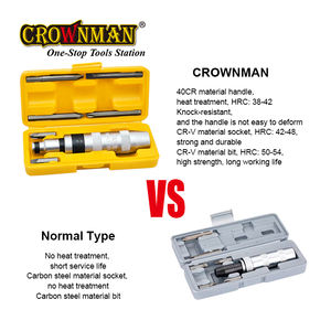 أدوات تثبيت CROWNMAN متعددة الأغراض 7 مجموعة بت سائق تأثير مجموعة مفك براغي تأثير مجموعة إصلاح سائق - Product Image 4