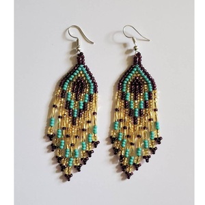 Pendientes elegantes con cuentas de semillas de cristal para mujeres modernas - Product Image 4