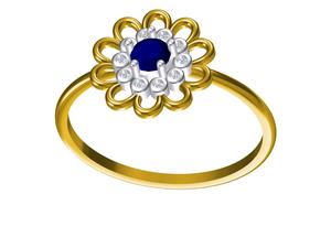 แหวนหมั้น14K ที่ดีการออกแบบที่สวยงามได้รับการรับรองว่าจะจับจังหวะการเต้นของหัวใจที่โรแมนติกตลอดไป - Product Image 4