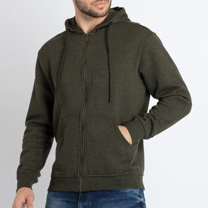 2025 Ropa de calle de alta calidad al por mayor Sudadera con capucha Hombre Cremallera en blanco Sudaderas con capucha Algodón personalizado OEM - Product Image 4