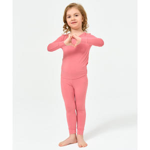 Conjunto de Pijama de Bambú Suave para Niños Pequeños, Top y Pantalones de Tela Tejida, Tallas 2T-6Y - Product Image 2