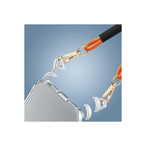 Funda de Silicona Transparente de Lujo para 16 Pro Max con Correa Desmontable y Gancho Metálico, Cubierta Protectora a Presión - Product Image 2